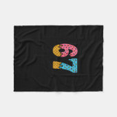 67 Number Six Seven Alpha Slang IJsdrip Pret Fun Fleece Deken (Voorkant (Horizontaal))