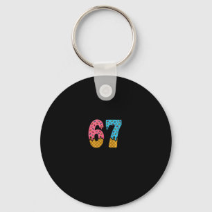 67 Number Six Seven Alpha Slang Ijsje Drip Pret Sleutelhanger