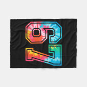 67 Nummer Meme Grappige Zes Zeven Tie Dye Gen Alph Fleece Deken (Voorkant (Horizontaal))