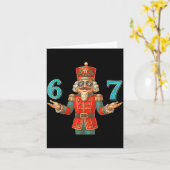 67 Nutcracker Six Seven Meme Christmas 6 7 Teens K Kaart (Gele Bloem)