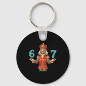 67 Nutcracker Six Seven Meme Christmas 6 7 Teens K Sleutelhanger (Voorkant)