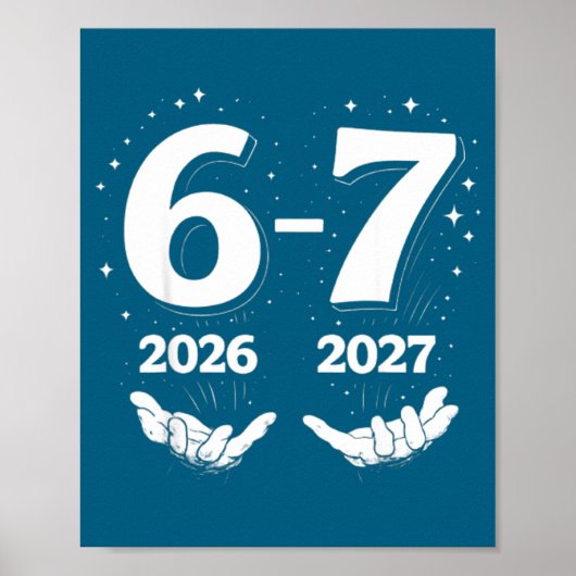 67 Nye 2026 Funny Boys Kids New Years Eve Party 6  Poster (Voorkant)