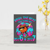 67 Nye 2026 Funny New Year's Eve Party 6 7 Meme Bo Kaart (Gele Bloem)