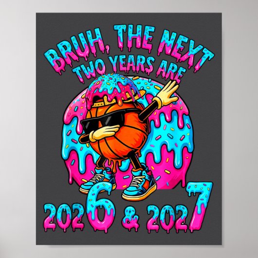 67 Nye 2026 Funny New Year's Eve Party 6 7 Meme Bo Poster (Voorkant)