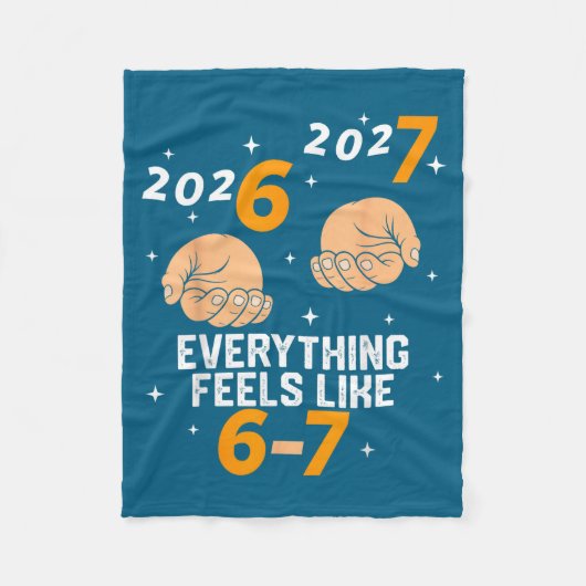 67 Nye 2026 New Years Funny 6 7 Number Six Seven M Fleece Deken (Voorkant)