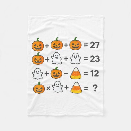 67 Order Operations Math Teacher Halloween Costume Fleece Deken (Voorkant)