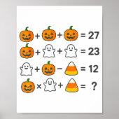 67 Order Operations Math Teacher Halloween Costume Poster (Voorkant)