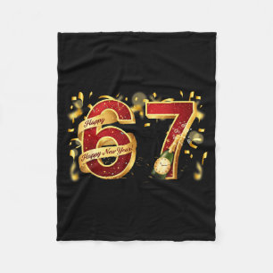 67 Oud en Nieuw Feest Pyjama Shirt 6 7 Meme 67 Ch Fleece Deken