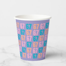 67 Paper Party Cups Papieren Bekers