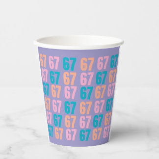 67 Paper Party Cups Papieren Bekers