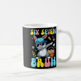67 Pasen Dag Konijn Zes Zeven Bruh Dabbing Konijn Koffiemok