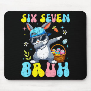 67 Pasen Dag Konijn Zes Zeven Bruh Dabbing Konijn  Muismat