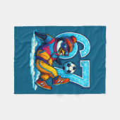 67 Penguin Soccer Funny Winter Meme Gift  Fleece Deken (Voorkant (Horizontaal))