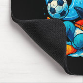 67 Penguin Soccer Funny Winter Meme Gift Muismat (Hoek)