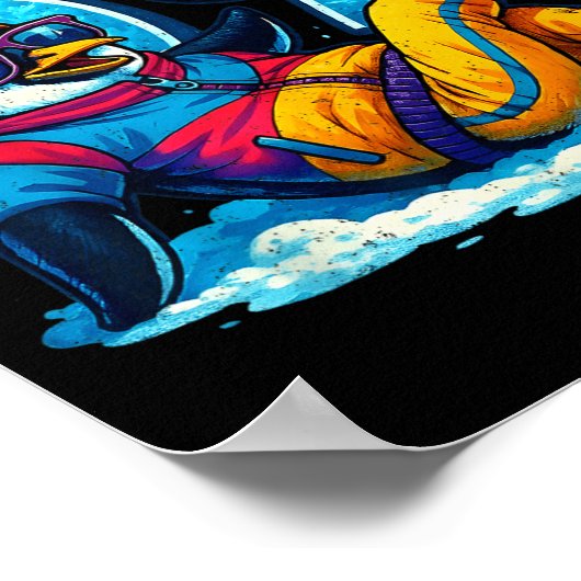 67 Penguin Soccer Funny Winter Meme Gift  Poster (Hoek)