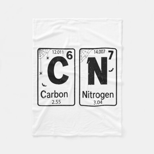 67 Periodic Table Halloween Costume Mad Scientist Fleece Deken (Voorkant)