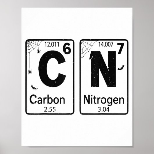 67 Periodic Table Halloween Costume Mad Scientist  Poster (Voorkant)