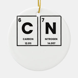 67 Periodiek Systeem Element Chemie Mason Meme Keramisch Ornament