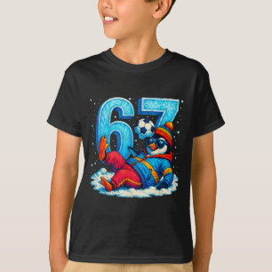 67 Pinguïn Voetbal Grappig Winter Meme Cadeau _1 T-shirt