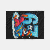 67 Pinguïn Voetbal Grappig Winter Meme Cadeau _2  Fleece Deken (Voorkant (Horizontaal))