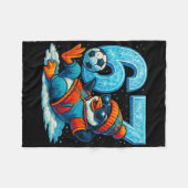 67 Pinguïn Voetbal Grappig Winter Meme Cadeau Fleece Deken (Voorkant (Horizontaal))