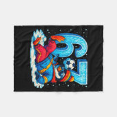 67 Pinguïn Voetbal Grappig Winter Meme Cadeau Fleece Deken (Voorkant (Horizontaal))