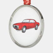 67 Pontiac Firebird Metalen Ornament (Links)