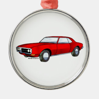 67 Pontiac Firebird Metalen Ornament