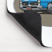 67 Pontiac GTO_blue Muismat (Hoek)