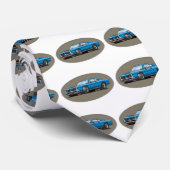 67 Pontiac GTO_blue Stropdas (Opgerold)