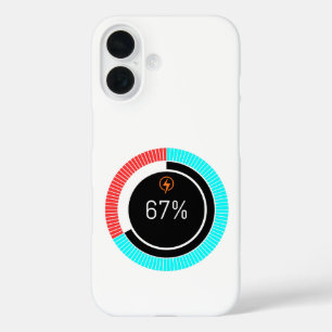 67 Procent Opgeladen Aura Brainrot Grappige Meme T iPhone 16 Hoesje