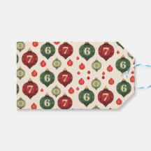 67 Retro Christmas Ornament Wrapping Paper 