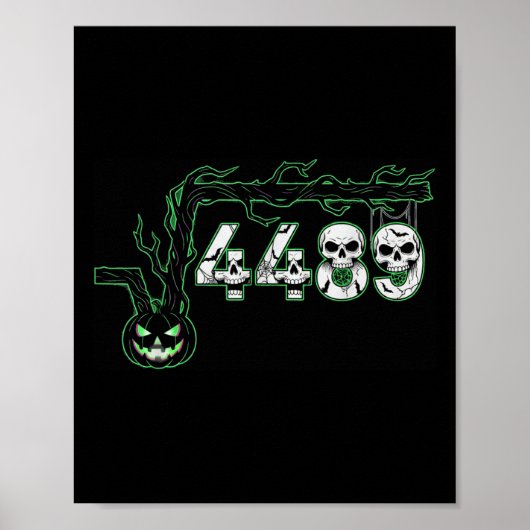 67 Root Zes Zeven 6 7 Meme Grappige Halloween Pomp Poster (Voorkant)