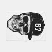 67 Schedel Halloween Brainrot Meme Zes Zeven Kinde Fleece Deken (Voorkant (Horizontaal))