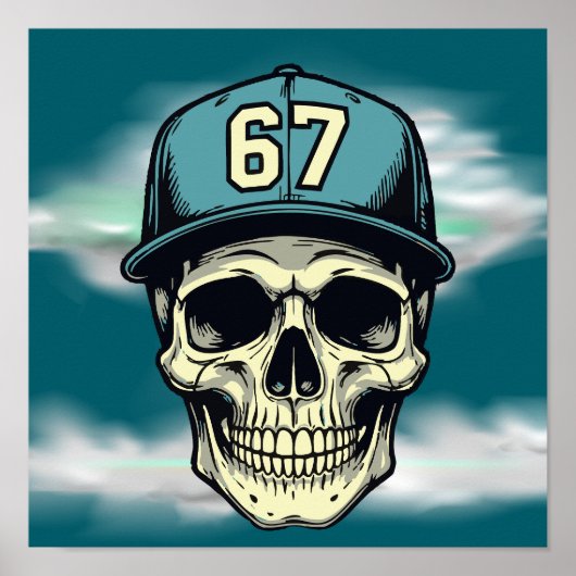 67 Schedel Poster (Voorkant)