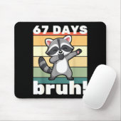 67 School Dagen Bruh Grappige Meme Jongens Kindere Muismat (Met muis)