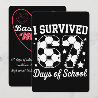 67 School Days, Basketball Moeder Reis 2026 Feestdagenkaart
