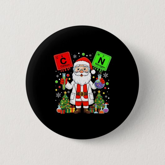 67 Science Teacher Chemistry 67 Periodic Table Chr Ronde Button 5,7 Cm (Voorkant)