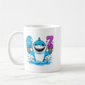 67 Shark Six Seven Ice Cream Drip Funny Gen Alpha  Koffiemok (Links)