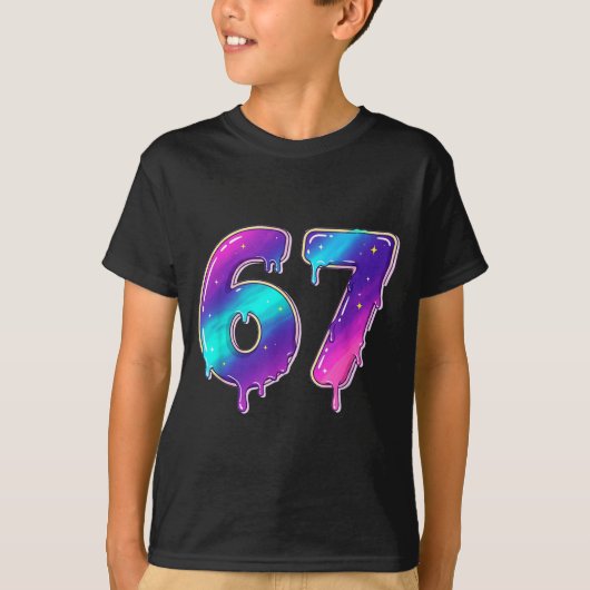 67 Shirt, 67 Meme Baseball Lifestyle 101 Apparel Y T-shirt (Voorkant)