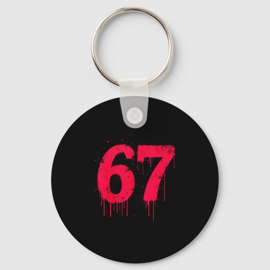 67 Shirt, 67 Meme Six Seven Men Teen Kids Funny  Sleutelhanger (Voorkant)