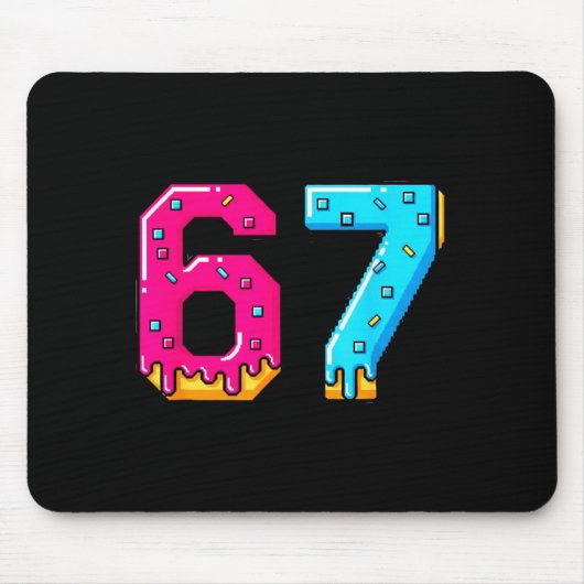 67 Shirt Baseball Life Style 101 Apparel Youth Dri Muismat (Voorkant)