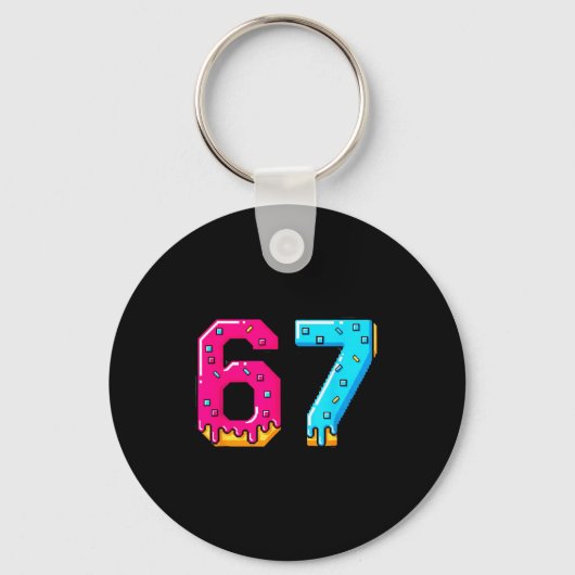 67 Shirt Baseball Life Style 101 Apparel Youth Dri Sleutelhanger (Voorkant)