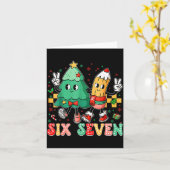 67 Shirt For Teachers 67 Meme Six Seven Christmas Kaart (Gele Bloem)