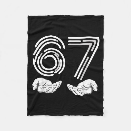 67 Shirt, Funny Shirts 67 Kid Meme Six Seven Graph Fleece Deken (Voorkant)