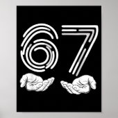 67 Shirt, Funny Shirts 67 Kid Meme Six Seven Graph Poster (Voorkant)