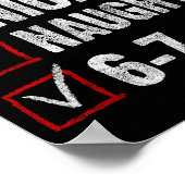 67 Shirt Nice Naughty 67 Funny Christmas Boys Girl Poster (Hoek)