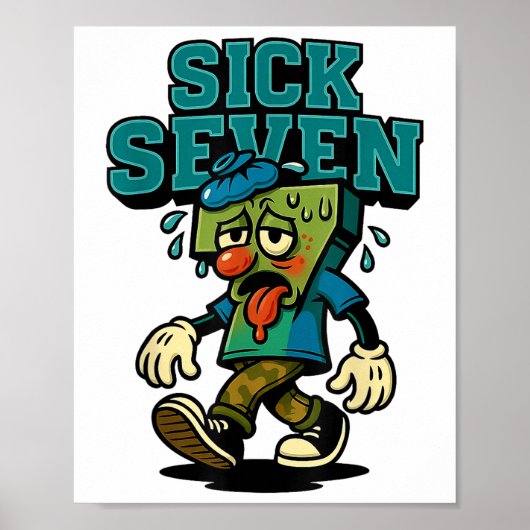 67 Sick Seven Halloween Kostuum Leuke Woordspeling Poster (Voorkant)