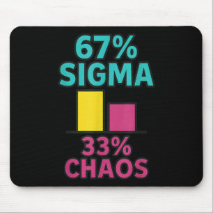 67% Sigma 33% Chaos 67 Aura Energie Zes Zeven Rizz Muismat