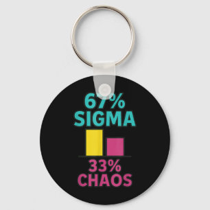 67% Sigma 33% Chaos 67 Aura Energie Zes Zeven Rizz Sleutelhanger